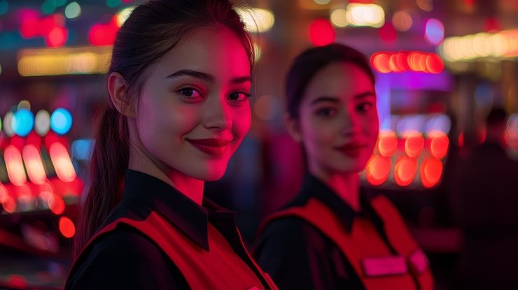 Ruang bermain bertema Macau pada layar